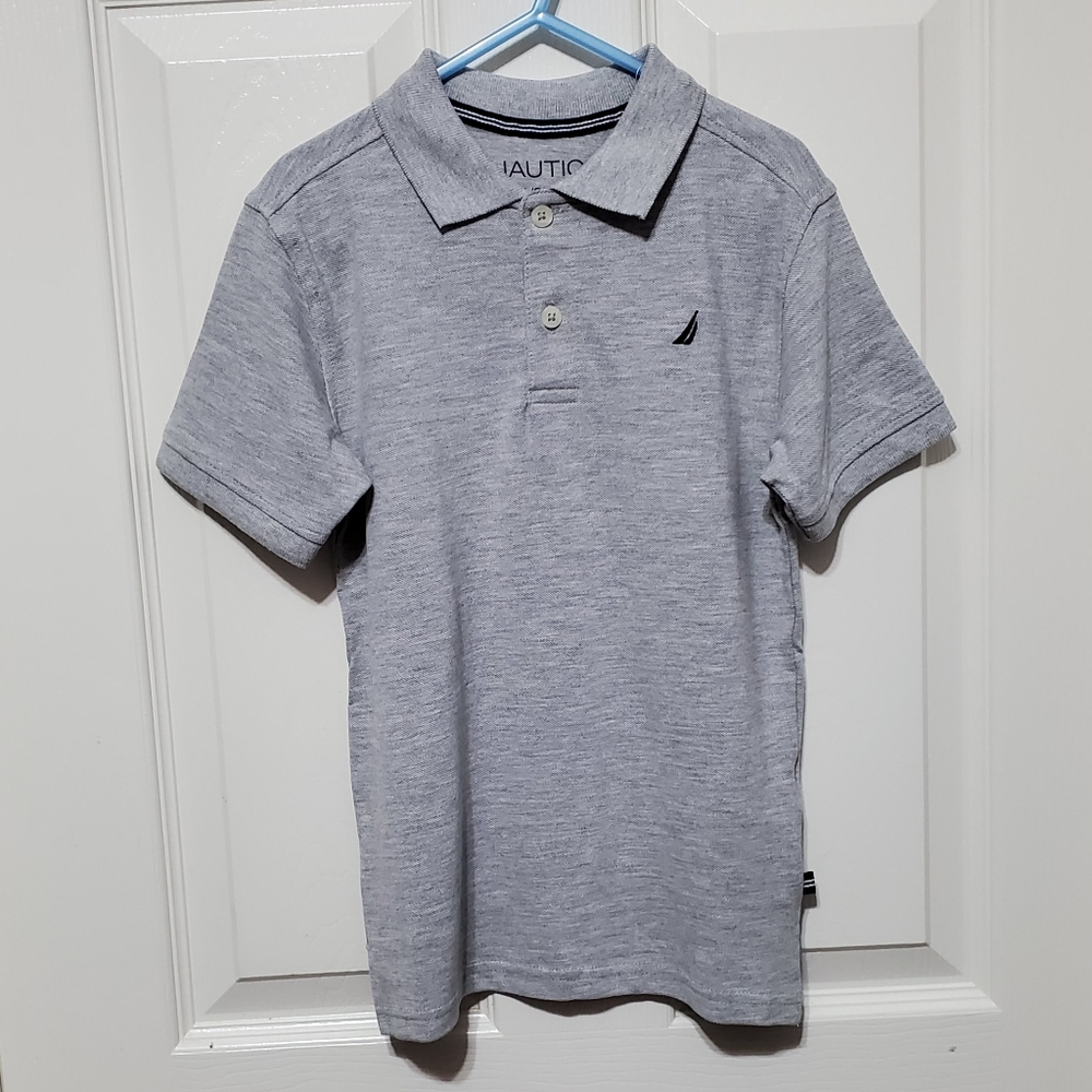 Nautica Gray Boys Polo Shirt